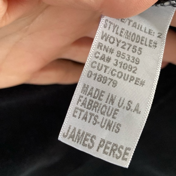 Standard James Perse French Terry Draped Open Cardigan sweater Jacket hooded - Picture 4 of 6